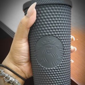 Sold out textured matte black Starbucks cup!